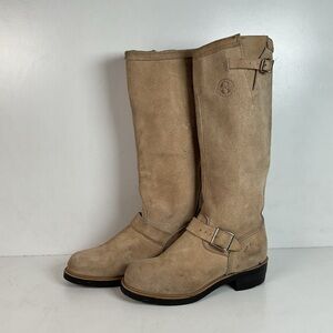 Vintage Georgia Tall Suede Engineer Boots — USA Made — Men’s 9 M